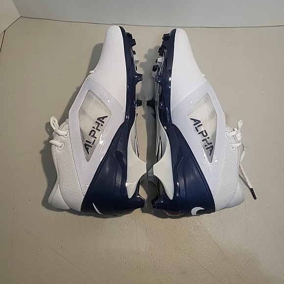 Nike Alpha Menace 4 Pro White Blue Football Cleats men's size 11 NEW FD7037-104 - Picture 8 of 11